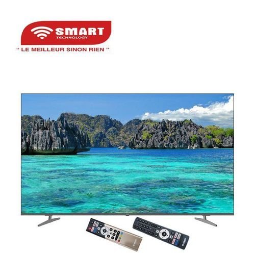 SMART TECHNOLOGY TV 75’’ Mini LED/QLED UHD - Google TV, Android 14 + Support Mural Offert (STT-7580K)-4K UHD  GARANTIE : 3 Mois
