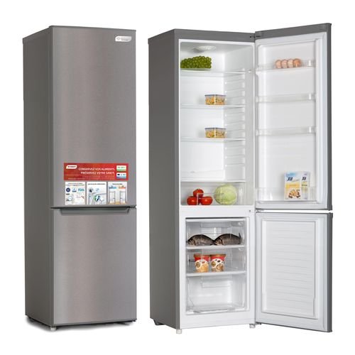 SMART TECHNOLOGY Réfrigérateur Combiné DFRST 3 Tiroirs 290L(STCB-407M) - Gris/ Garantie 12 Mois